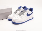Nike Air Force 1’07 Lowbeige Whiteroyal Blue Reflective Classic Low Low -Bannia Casual Sneakers  Leather Royal Blue 3M Reverse Light Hook  Style:LS0216-023