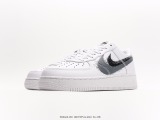 Nike Air Force 1 '07 LowSPRAY PAINT SWOOSH Classic Low Gangs Leisure Sneakers  Light Gray Sage Tail Paint Double Hook  Style:FD0660-100