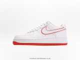 Nike Air Force 1’07 Low LXWHITEUNC Classic Low Gang Low -Bannia Casual Sneakers  Leather White and Red Stack Hook  Style:DV0788-102