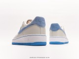 Nike Air Force 1’07 Low LXGREYFOG BLUE Classic Low -Bannia Casual Sneakers  Leather Light Gray Saga Hook  Style:DX1193-100