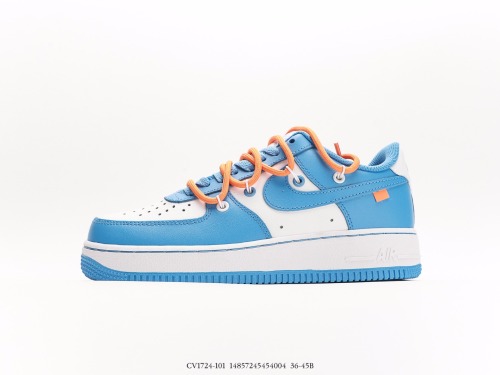 Nike Air Force 1 ’07 White Blue Broken Low Gangs Rapid Casual Sneakers Style:CV1724-101