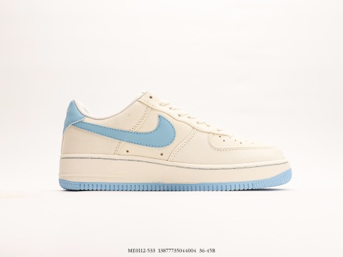 Nike Air Force 1 '07 Low Sky Blue Cooking Noodles Low Casual Sneakers 3M reflection Style:ME0112-533