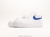Nike Air Force 1 '07 Lowwhiteroyal Blue Classic Low Gangs Leisure Sneakers  Leather White Royal Blue  Style:DM2845-100