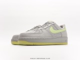 Nike Air Force 1 '07 LV8GReenNOCTILUCOU classic Low -end leisure sneakers  canvas gray fluorescent green luminous  Style:315122-107