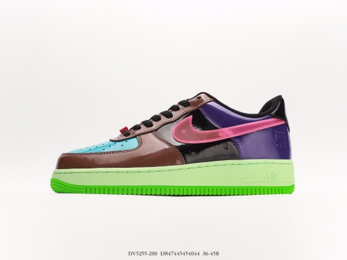 UNDEFEATED X NIKE Air FORCE 1’07 Low SPMulticolor Classic Low -Bannia Sneaker Sneakers  Co -branded Brown Powder Eggs  Style:DV5255-200