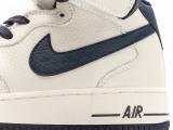 Nike Air Force 1’07 MID Beigenavy Classic Gives the wild leisure sneakers  leather rice white navy blue  Style:PA0920-508