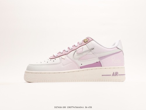 Nike Air Force 1 '07 Low GSROSE Low Classic Various casual sneakers  White Gradient Purple Girl Heart  Style:DZ5616-100