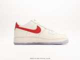 Nike Air Force 1 '07 LV joint Low -top leisure board shoes  rice white red crystal  Style:BS9055-711