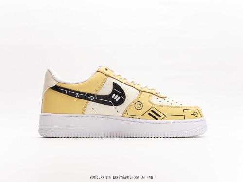Nike Air Force 1 Low lemon yelLow wild casual sneakers Style:CW2288-113