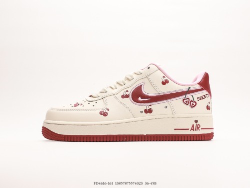 Nike Air Force 1 Low 07 Valentine's Day Air Force Rabbit Name Limited Valentine's Day Cherry Explosion output Style:FD4616-161