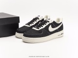 Nike Air Force 1’07 Low Qsdenim Blackmilky White classic Low -end leisure sneakers  denim black rice  Style:DG2296-001