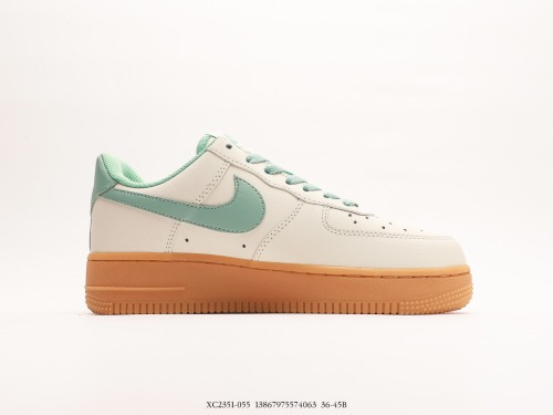 Nike Air Force 1 '07 Low casual board shoes  raw glue green  Style:XC2351-055