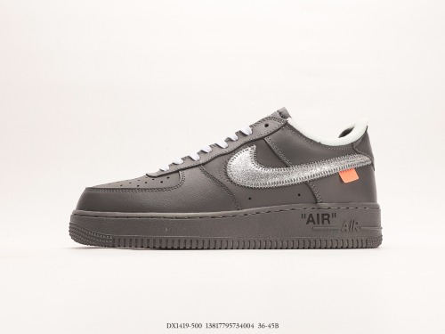Virgil Abloh (New York Brooklyn Museum) X OFF-White X Nike Air Force 1 ‘07 Low” Light Green Spark Style:DX1419-500