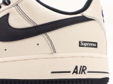 Nike Air Force 1 '07 Supreme joint Low -top leisure board shoes rice blue Style:SU0220-005