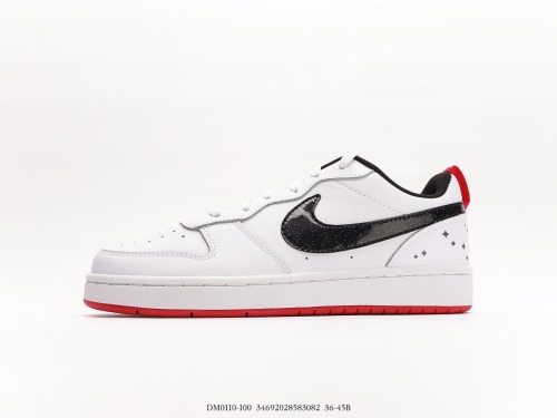 Nike Court Borough Low 2 (GS) Low -help versatile breathable casual sneakers Korean private single exclusive full -layer version of the original data exclusive private model Style:DM0110-100