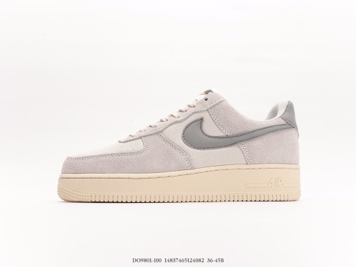 Nikeair Force 1′07 Lowcertify Fresh Sail Grey classic Low -end casual sports shoes Style:DO9801-100