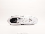 Nike Air Force 1 '07 LowwhiteBlack Classic Low -Gang Low -Bannia Sneaker  Leather White Black and Black Hook  Style:DV0788-103