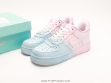 Nike Air Force 1 ‘07 Low Girls Heart Blue Air Force 1 Low gang wild casual sports shoes Style:QX2023-707