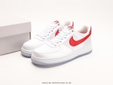 Nike Air Force 1’07 Low Satin  WhiteRedo  Classic Low Low Gangs Leisure Sneakers  White and Red Silk as Old  Style:DX6541-100