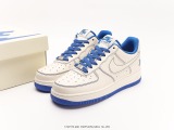 UNDEFEATED X Nike Air Force 1′07 Lowbeigegreen 3M Classic Low Low -Bannia Sneaked Sneakers  Bei White Blue Blue Car Line Five Bar Printing  Style:UN1570-680