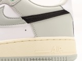 Nike Air Force 1’07 LV8 LowSPLIT Classic Low -Bannia Leisure Sneakers  Stitching Light Green and Black Hook  Style:DZ2522-001