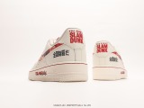 SLAM DUNike  Slam Dunk  X Nike Air Force 1 07 LowSLAM DUNike classic versatile casual sports shoes  leather rice white and red national domination  Style:SD2023-420