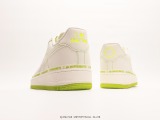 Uninterrupted × Nike Air Forece 1 More than full of starlings Low -top casual board shoes rice green signature graffiti 3M reflective Style:LJ2322-568