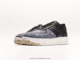 Nike Air Force 1 Craterrecycled Black Air Force Pit Series Low Light Lightwear Sole Variety Leisure Sports Sweet Shoes Style:CZ1524-002