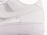 Nike Air Force 1’07 LowSASHIKO Classic Low -Givey Rapid Casual Sneakers  Splicing All White Silver Silver Embroidery  Style:CW2288-112