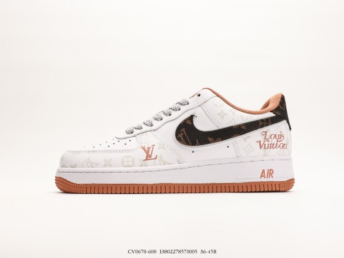 Nike Air Force 1 '07 Low  LV Co-branded Dark Night Elves-Black Cowboy  Low-top sports shoes Style:CV0670-600