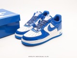 Nike Air Force 1’07 Low  Royal Bluewhite  series of classic Low -end leisure sneakers  patent leather royal blue and white  Style:HP3656-555