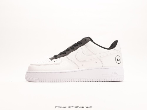 Fragment Design x Nike Air Force 1’07 Lowfragment Design classic Low -top casual sports shoes  leather white black  Style:TT0801-601