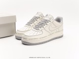 UninterRupt X Nike Air Forece 1 More than  Rice Gray Silver Signature Caddy  full of star Low -top shoes Style:DW8802-603