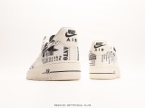 Nike Air Force 1 Low White Black Movie Poster Low -end leisure sneakers Style:FB0607-033
