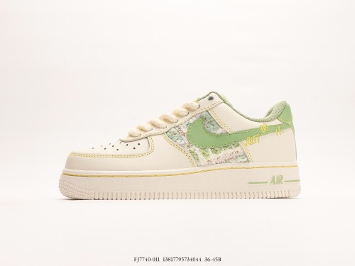 Nike Air Force 1’07 Low Just Do It small incense series Low -top casual board shoes incense green custom exclusive shoe box Style:FJ7740-011