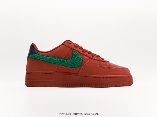 Nike Air Force 1 07 LV8GOOD BYE Classic Low -Bannia Leisure Sneakers use hard granular noodle cow leather upper material built -in full palm AIRSOLE air cushion Style:DV5153-600