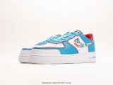 Doraemo X Nike Air Force 1 ′07 Low Premiumdoraemo series Low -top classic versatile sports sneakers  leather white red blue rainbow blue fat  Style:BQ8988-106