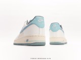Nike Air Force 1’07 Lowbeige Whitelight Blue Classic Low -Bannia Leisure Sneakers  Leather Switch White rice Light Blue  Style:YY3188-101