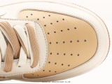 Nike Air Force 1 Low '07 Bear Double Hook Low -top casual board shoe beige custom exclusive shoe box Style:CC2569-011