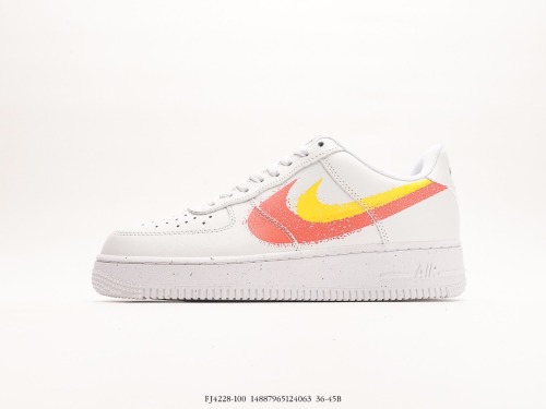 Nike Air Force 1 '07 Low casual board shoes  double hook rubbing  Style:FJ4228-100
