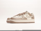Nike Air Force 1 '07 Low QSMOCHA BROWNSAIL White Swoosh Classic Low Gangs Leisure Sneakers  Leather Mocka Brown White Hook  Style:DB3301-133
