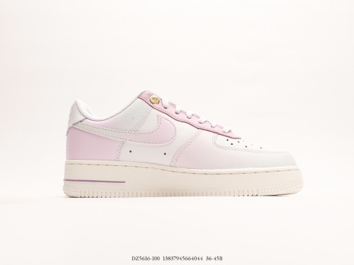 Nike Air Force 1 '07 Low GSROSE Low Classic Various casual sneakers  White Gradient Purple Girl Heart  Style:DZ5616-100