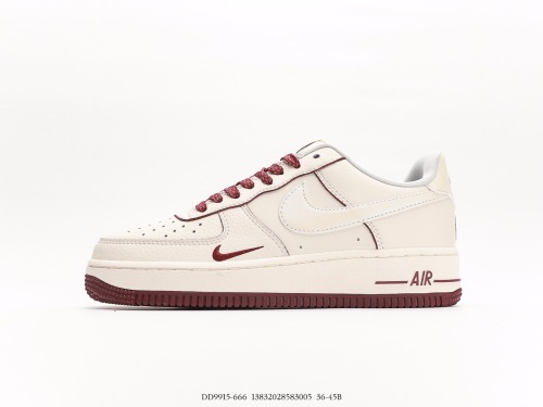 Nike Air Force 1 Low '07  Blood Red Pearl  small hook Low -top casual board shoes Style:DD9915-666