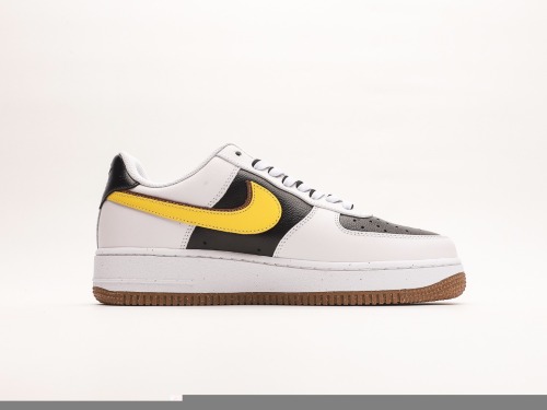 Nike Air Force 1’07 Low85 Double SwooshwhiteyelLowBrownbear Classic Low -Gangs Leisure Sneakers  Leather White yelLow -brown double hook panda  Style:DX6065-101