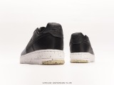Nike Air Force 1 Craterrecycled Black Air Force Pit Series Low Light Lightwear Sole Variety Leisure Sports Sweet Shoes Style:CZ1524-002