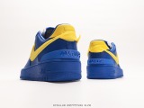 Yoon Ahn Ambush X Nike Air Force 1 LowblueylLow wide -bottomed series Low -end leisure sneakers  joint racing blue and yelLow hook  Style:DV3464-400