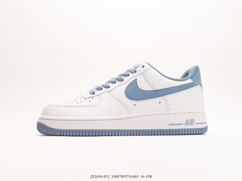 Nike Air Force 1’07 LowwhiteDenim Blue 3M Classic Low Gangs Leisure Sneakers  Leather White denim Blue Course  Style:JX2696-852