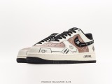 Nikeair Force 1 07 LV8GAME CONSOLELOADING 'Low Classic Various casual sneakers  Leather Mocha Brown Black Rice White Game Print  Style:CW2288-222
