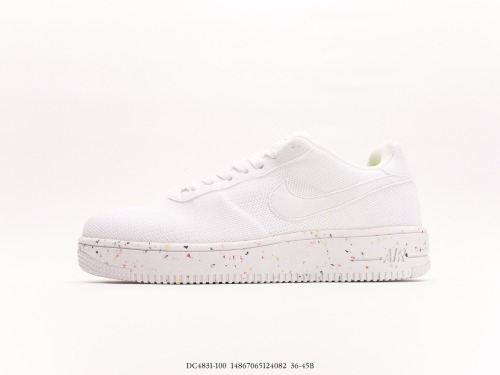 Nike Air Force 1 Craterrecycled Black Air Force Pit Series Low Light Lightwear Sole Variety Leisure Sports Sweet Shoes Style:DC4831-100