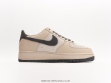 Louis Vuitton x Nike Air Force 1 07 LV8 Beige WhitegreyBlackgold LV classic wild casual sports shoes  leather sauce deep gray LV printing    Style:BS8856-820